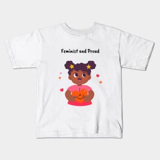 Feminist and Proud Kids T-Shirt